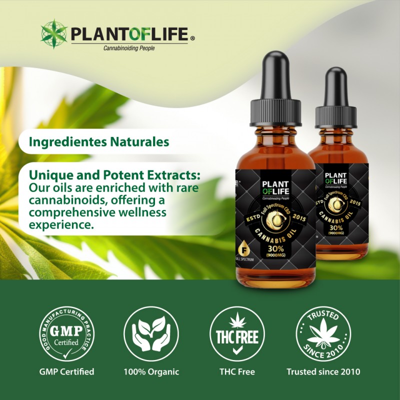 CBD olje 30% Full Spectrum - Plant of Life - Image 4