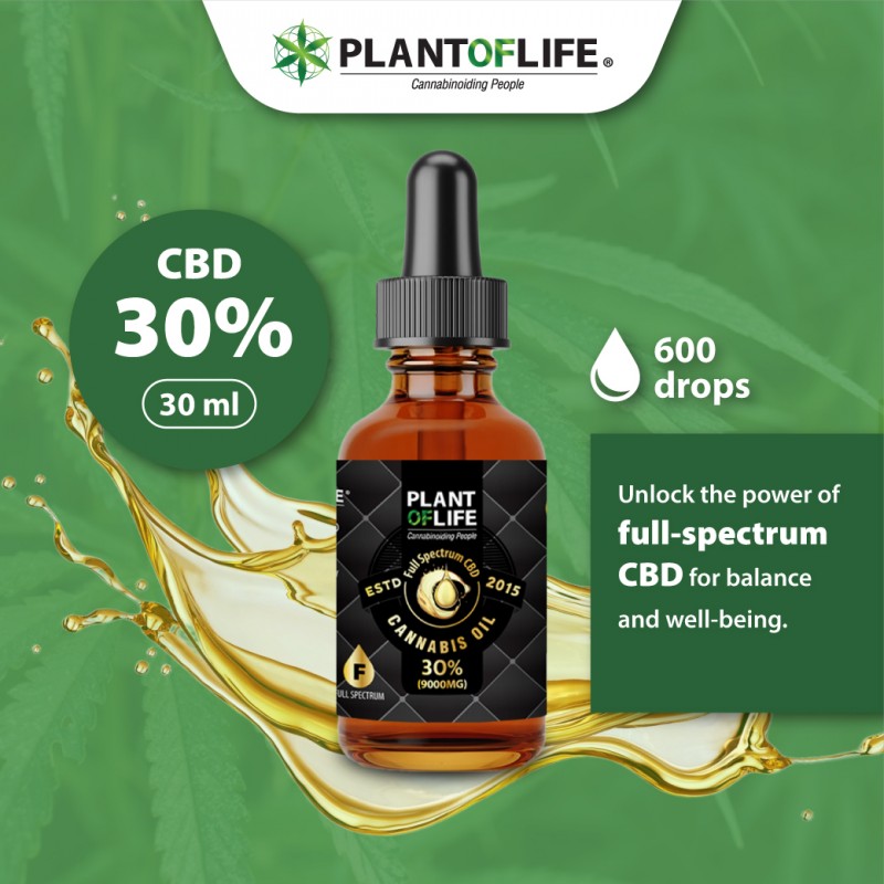 CBD olje 30% Full Spectrum - Plant of Life - Image 3
